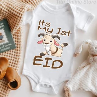 Baby Romper Half Sleeves Eid Special Printed outfit – 2026 Edition