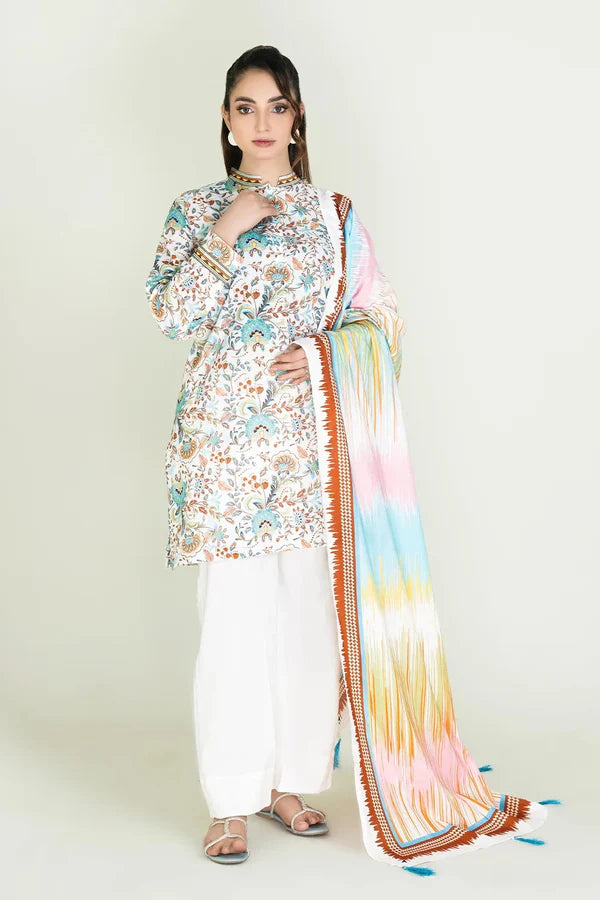 3PC Stitched Printed Lawn Suit