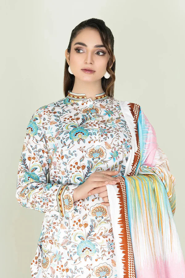 3PC Stitched Printed Lawn Suit