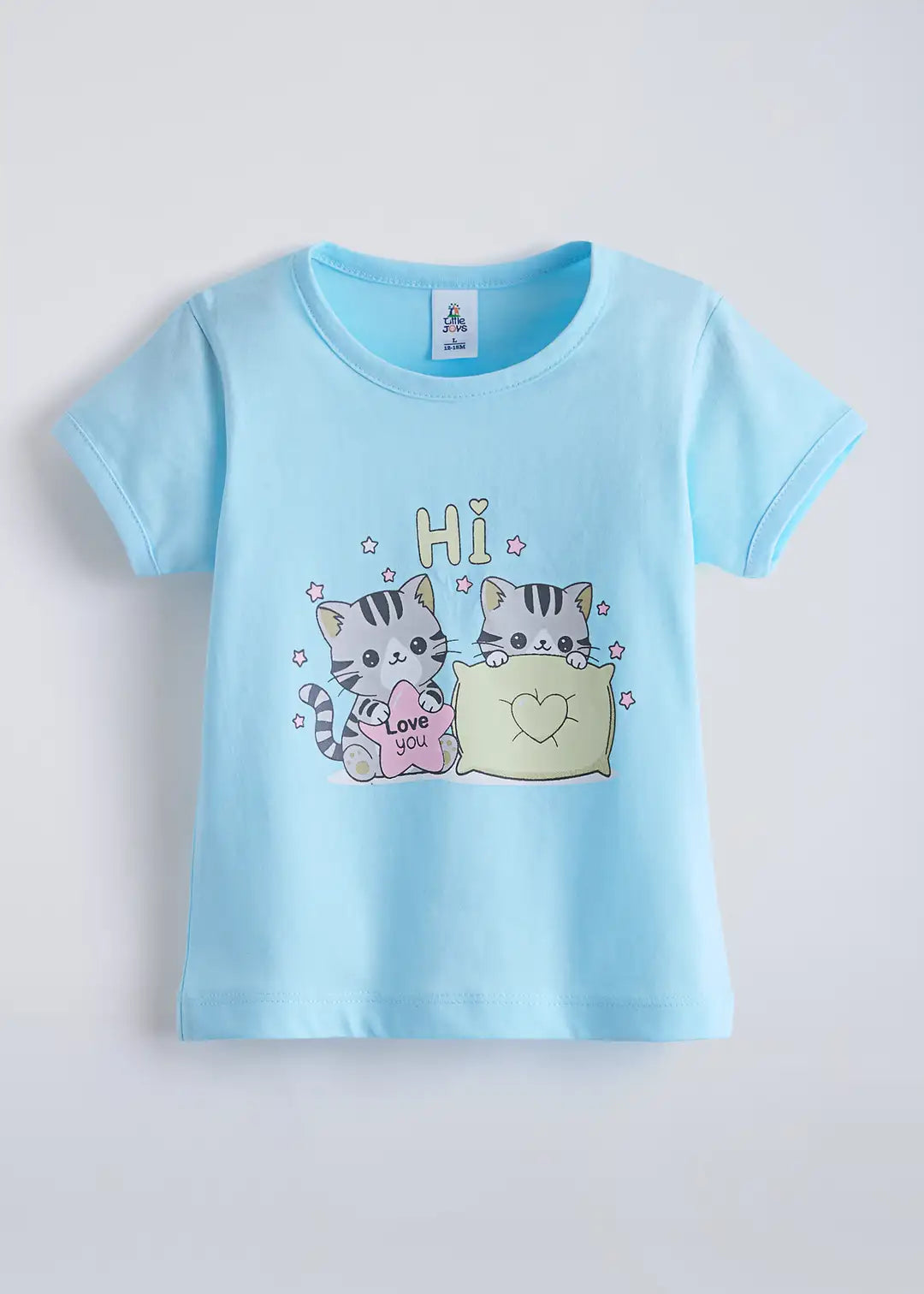 Kitten Hearts Cotton Short Set