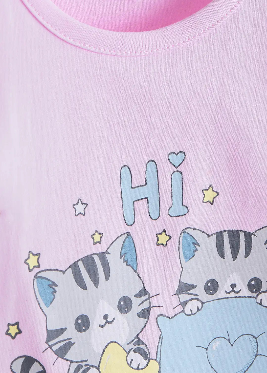 Kitten Hearts Cotton Short Set