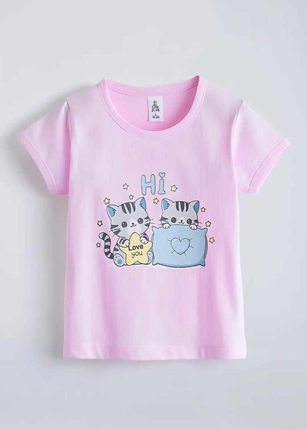 Kitten Hearts Cotton Short Set